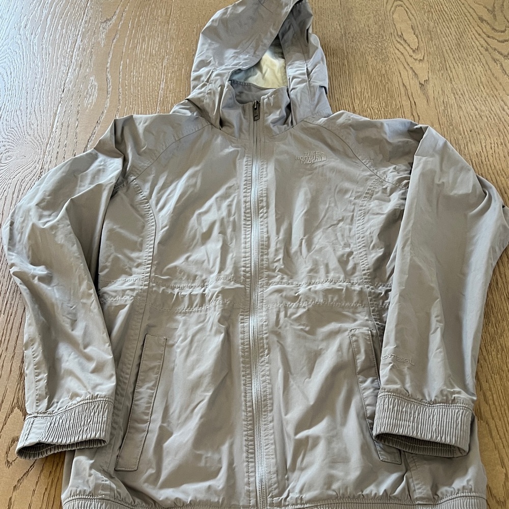 North Face Lightweight Hooded Jacket - Light Gray